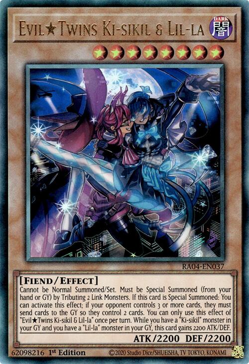 EvilTwins Ki-sikil & Lil-la [RA04-EN037] Prismatic Ultimate Rare | Black Swamp Games