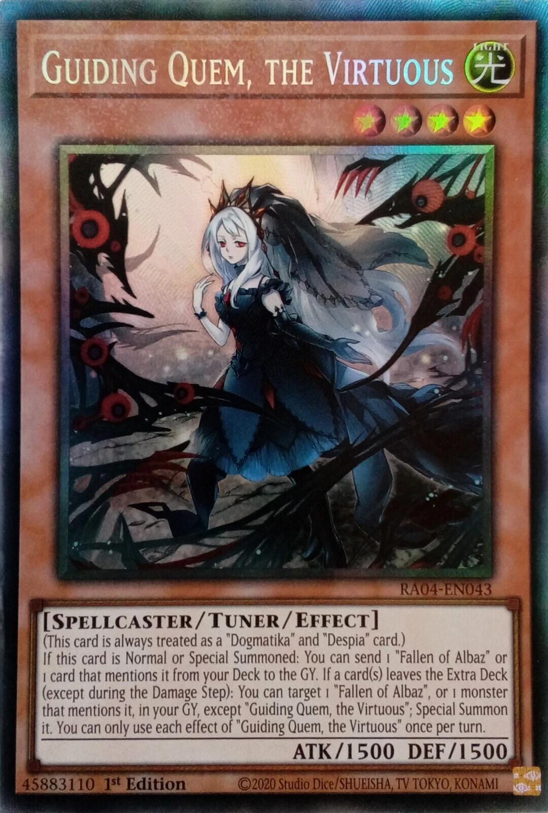 Guiding Quem, the Virtuous [RA04-EN043] Prismatic Collector's Rare | Black Swamp Games