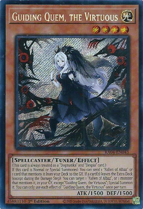 Guiding Quem, the Virtuous [RA04-EN043] Secret Rare | Black Swamp Games
