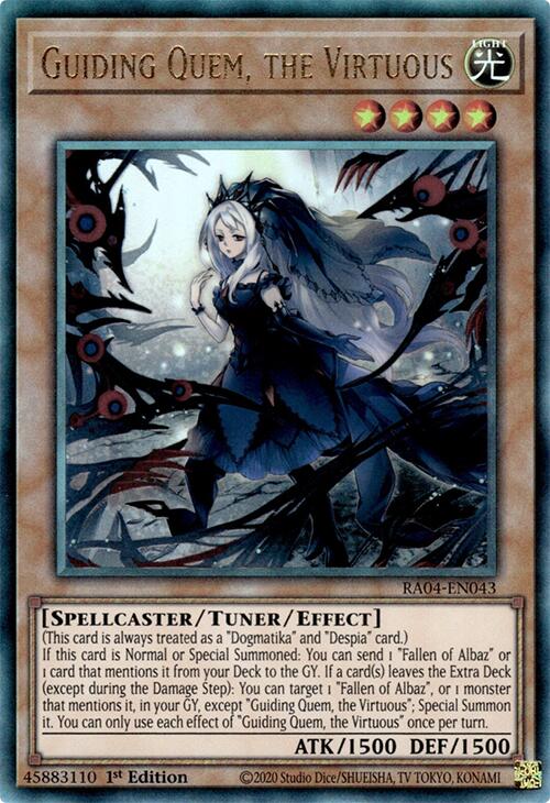 Guiding Quem, the Virtuous [RA04-EN043] Prismatic Ultimate Rare | Black Swamp Games