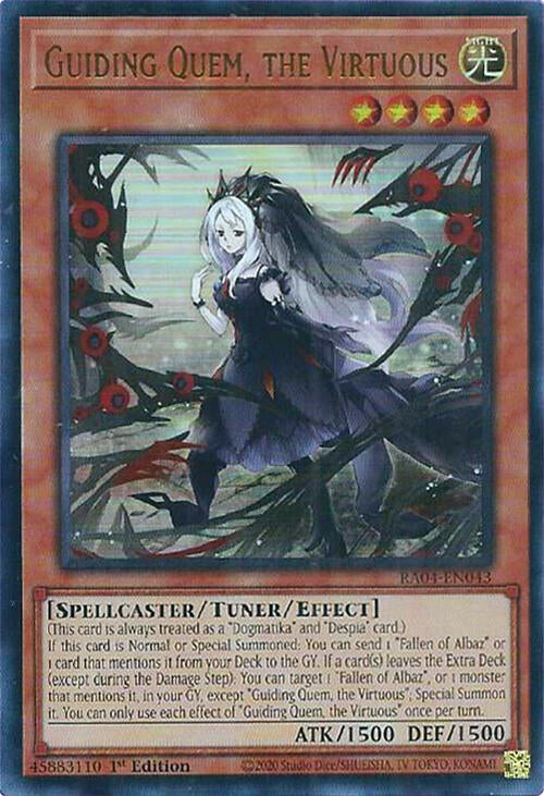 Guiding Quem, the Virtuous [RA04-EN043] Ultra Rare | Black Swamp Games