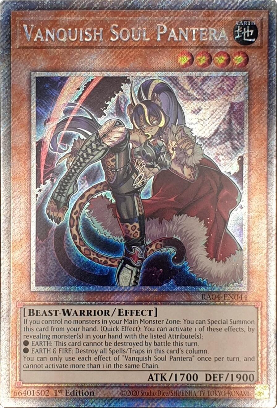 Vanquish Soul Pantera [RA04-EN044] Platinum Secret Rare | Black Swamp Games
