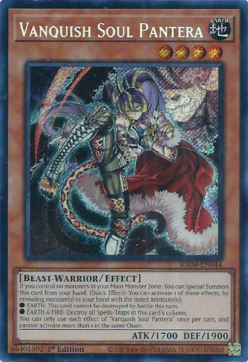 Vanquish Soul Pantera [RA04-EN044] Secret Rare | Black Swamp Games