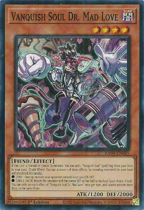 Vanquish Soul Dr. Mad Love [RA04-EN045] Super Rare | Black Swamp Games