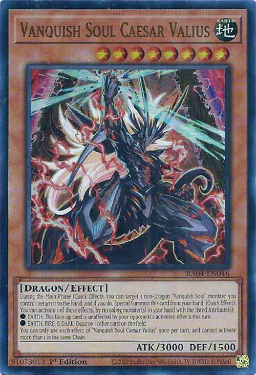 Vanquish Soul Caesar Valius [RA04-EN046] Ultra Rare | Black Swamp Games