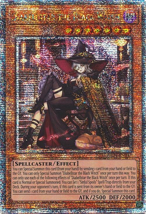 Diabellstar the Black Witch (New Art) [RA04-EN047] Quarter Century Secret Rare | Black Swamp Games