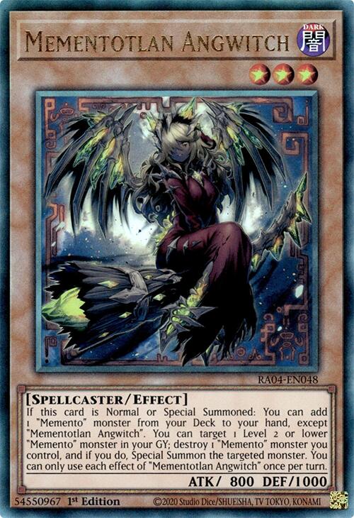 Mementotlan Angwitch [RA04-EN048] Prismatic Ultimate Rare | Black Swamp Games