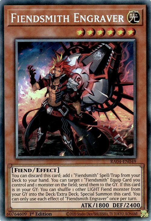Fiendsmith Engraver [RA04-EN049] Prismatic Collector's Rare | Black Swamp Games