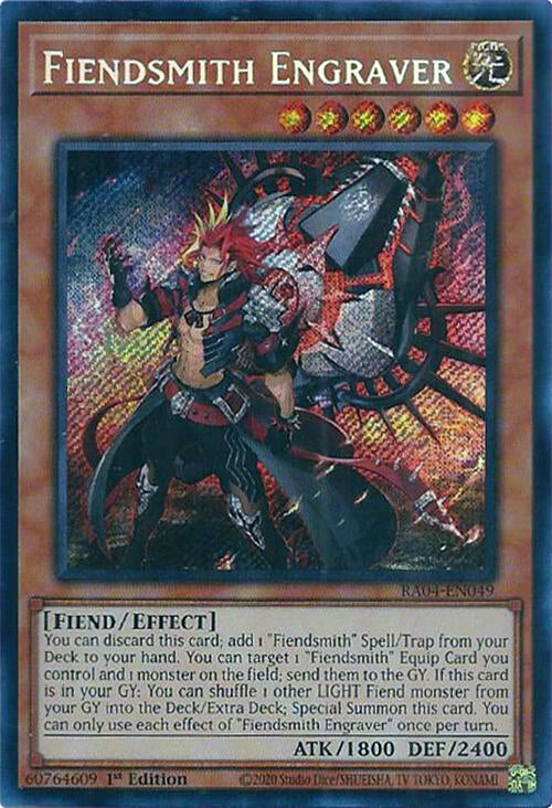Fiendsmith Engraver [RA04-EN049] Secret Rare | Black Swamp Games