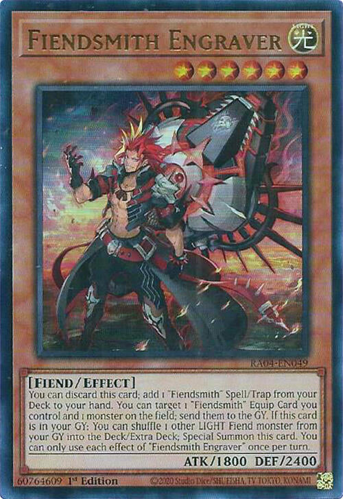 Fiendsmith Engraver [RA04-EN049] Ultra Rare | Black Swamp Games