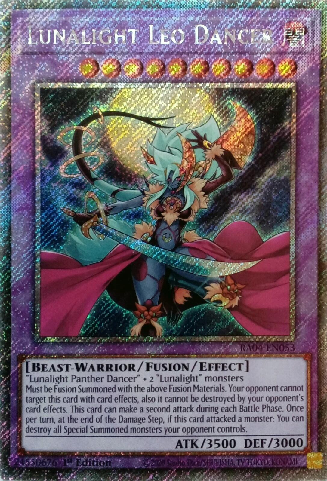 Lunalight Leo Dancer [RA04-EN053] Platinum Secret Rare | Black Swamp Games