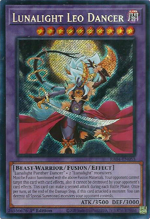 Lunalight Leo Dancer [RA04-EN053] Secret Rare | Black Swamp Games
