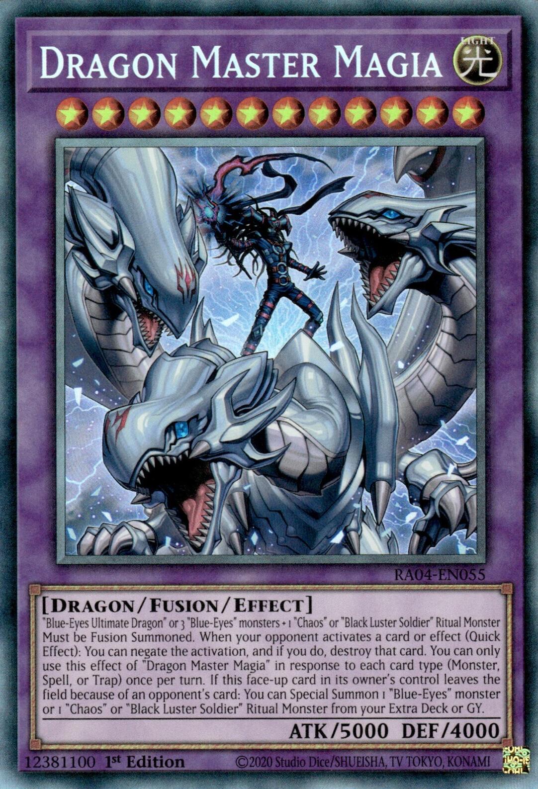 Dragon Master Magia [RA04-EN055] Prismatic Collector's Rare | Black Swamp Games