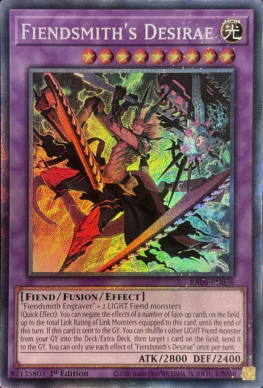 Fiendsmith's Desirae [RA04-EN056] Prismatic Collector's Rare | Black Swamp Games