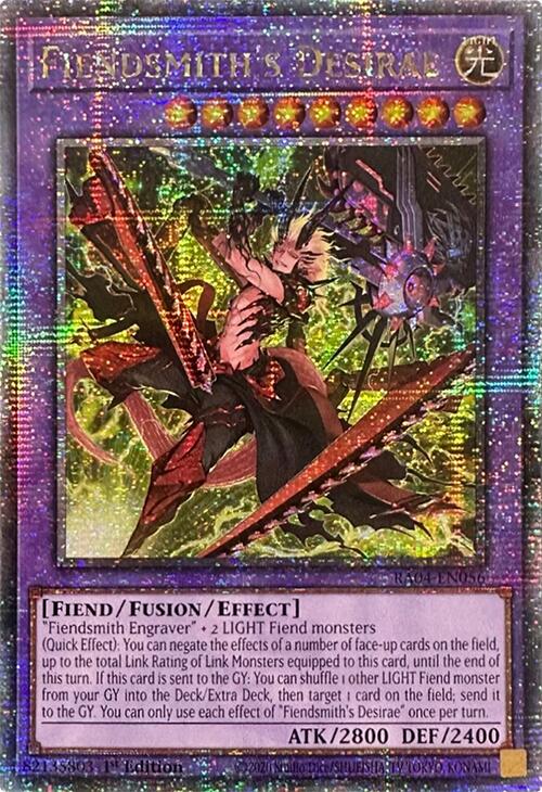 Fiendsmith's Desirae [RA04-EN056] Quarter Century Secret Rare | Black Swamp Games