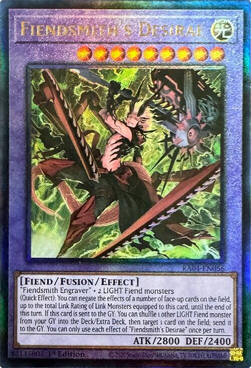 Fiendsmith's Desirae [RA04-EN056] Prismatic Ultimate Rare | Black Swamp Games