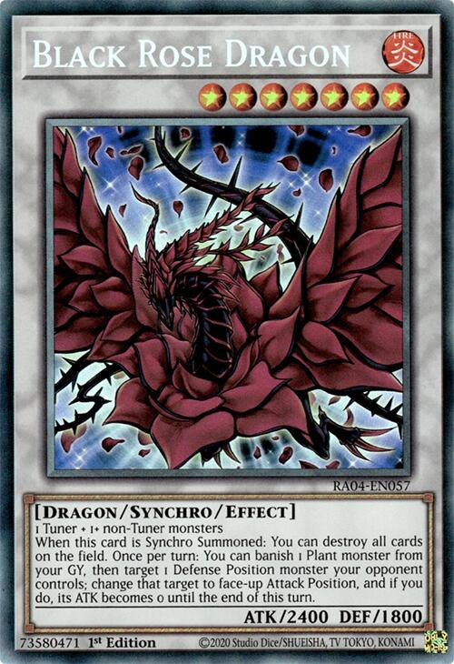 Black Rose Dragon [RA04-EN057] Prismatic Collector's Rare | Black Swamp Games