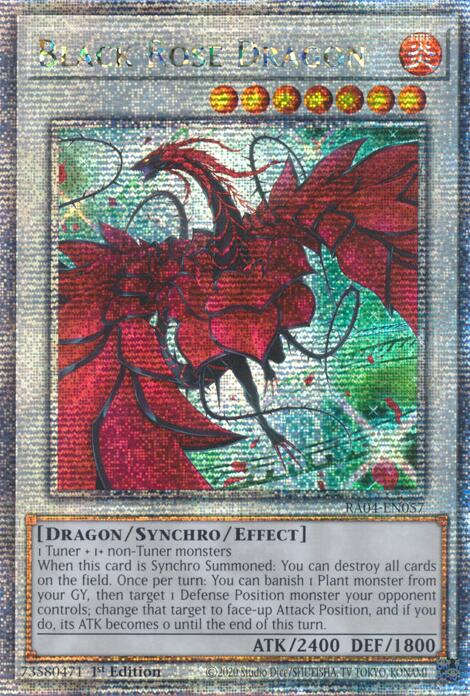 Black Rose Dragon (Alternate Art) [RA04-EN057] Quarter Century Secret Rare | Black Swamp Games