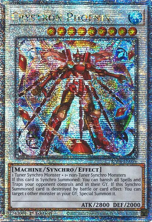 Crystron Phoenix [RA04-EN058] Quarter Century Secret Rare | Black Swamp Games