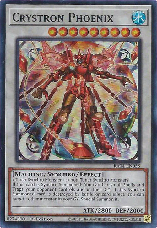 Crystron Phoenix [RA04-EN058] Super Rare | Black Swamp Games