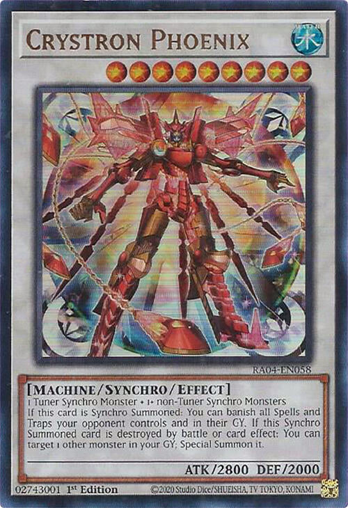 Crystron Phoenix [RA04-EN058] Ultra Rare | Black Swamp Games