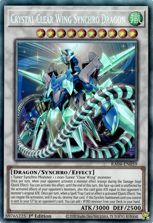 Crystal Clear Wing Synchro Dragon [RA04-EN059] Collector's Rare | Black Swamp Games