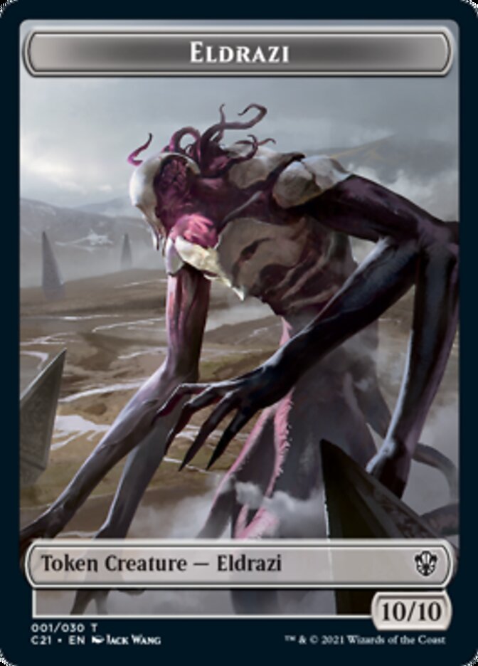 Eldrazi // Champion of Wits Double-Sided Token [Commander 2021 Tokens] | Black Swamp Games