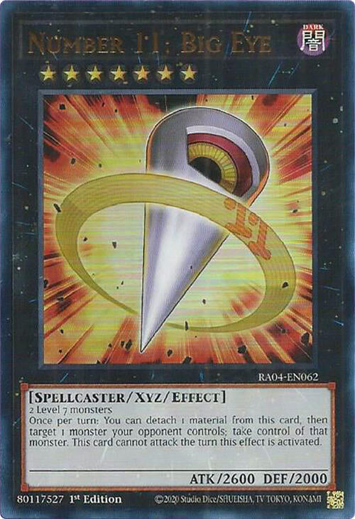Number 11: Big Eye [RA04-EN062] Ultra Rare | Black Swamp Games