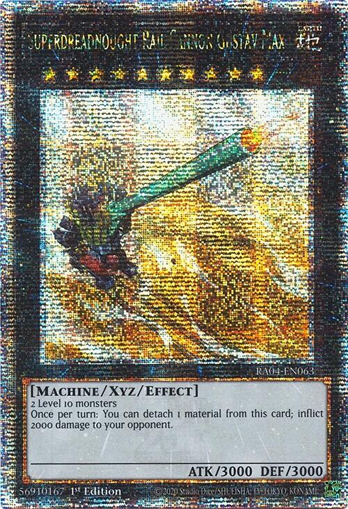 Superdreadnought Rail Cannon Gustav Max [RA04-EN063] Quarter Century Secret Rare | Black Swamp Games