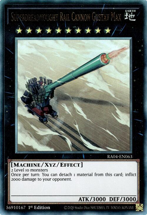 Superdreadnought Rail Cannon Gustav Max [RA04-EN063] Prismatic Ultimate Rare | Black Swamp Games