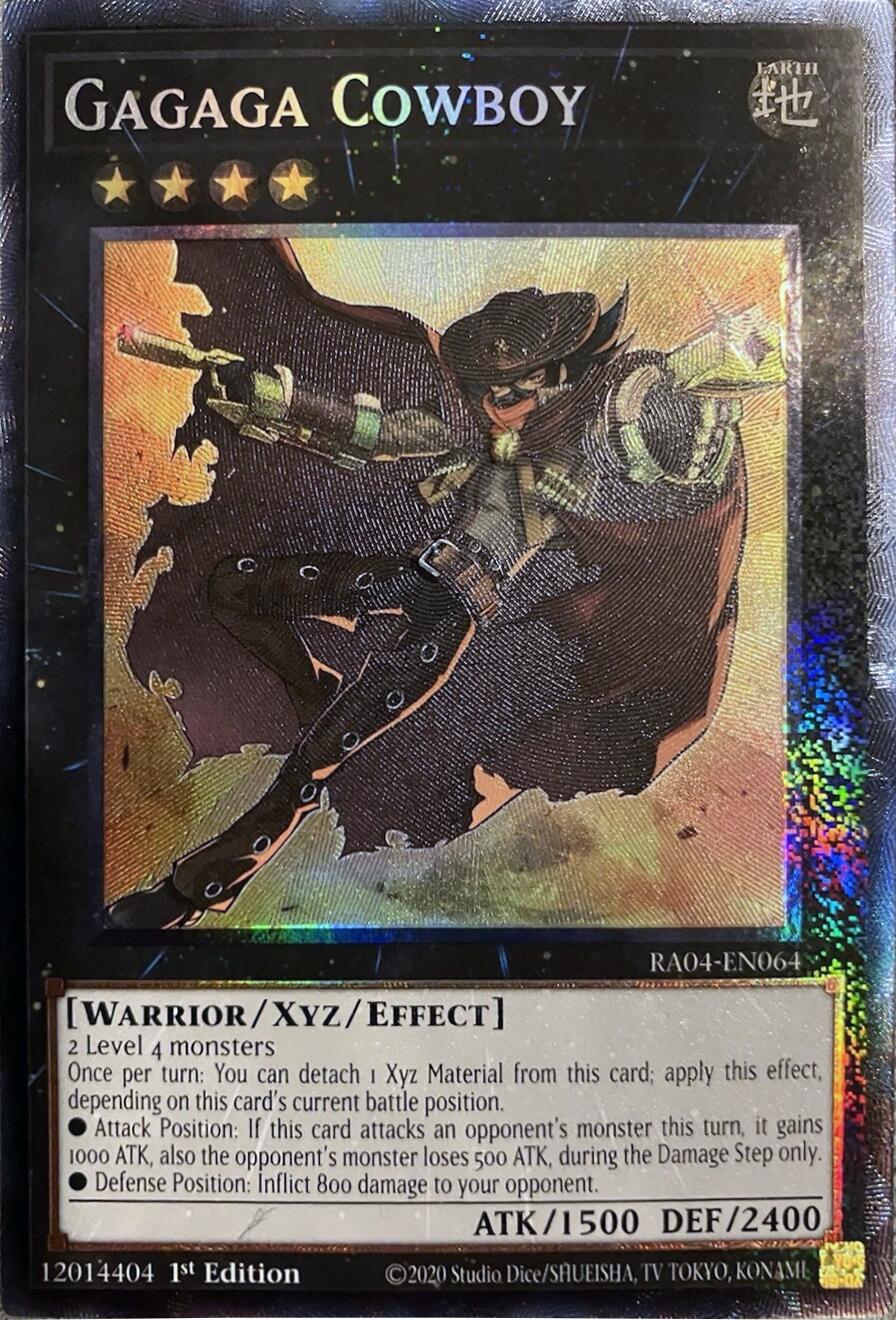 Gagaga Cowboy [RA04-EN064] Prismatic Collector's Rare | Black Swamp Games