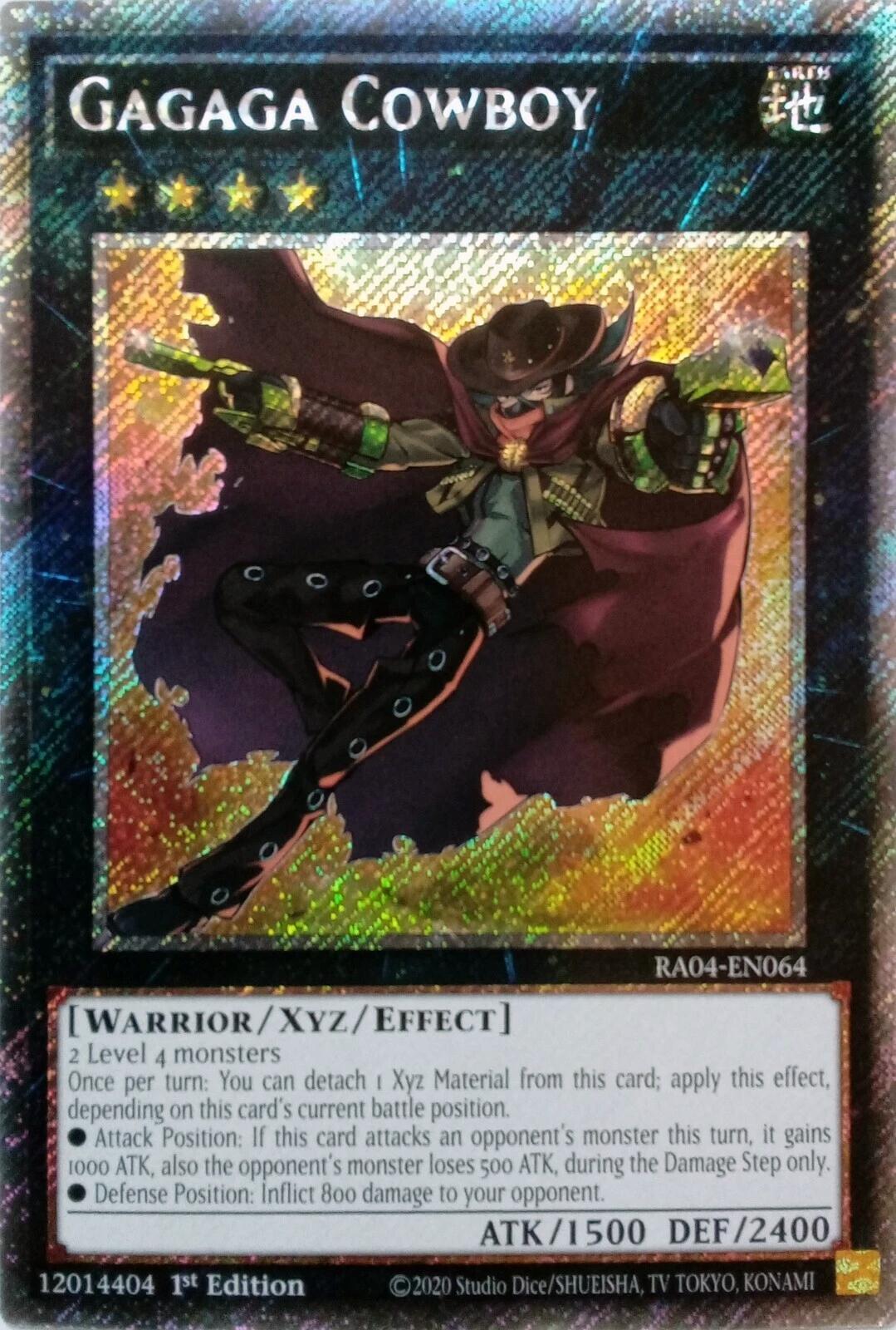 Gagaga Cowboy [RA04-EN064] Platinum Secret Rare | Black Swamp Games