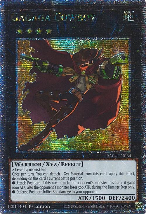 Gagaga Cowboy [RA04-EN064] Quarter Century Secret Rare | Black Swamp Games