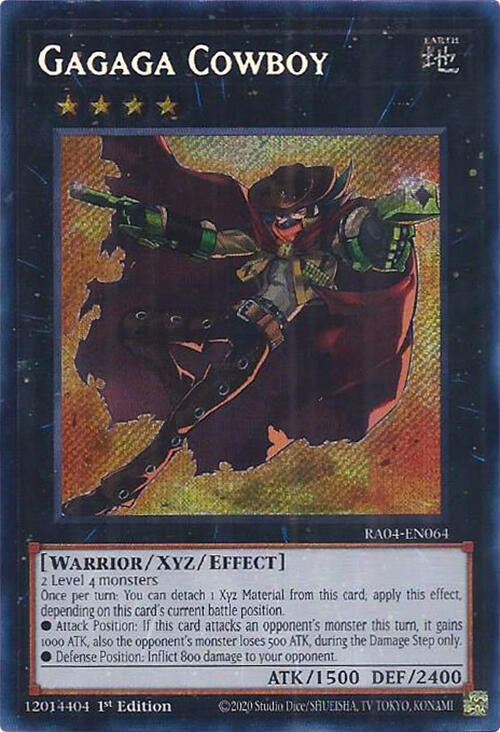 Gagaga Cowboy [RA04-EN064] Secret Rare | Black Swamp Games