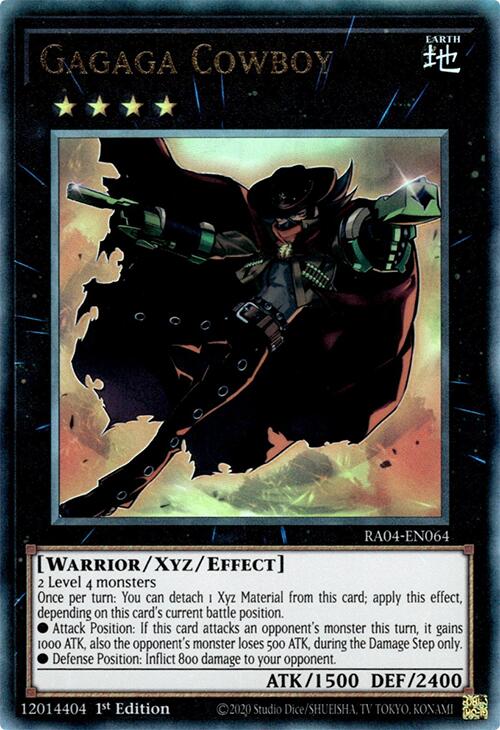 Gagaga Cowboy [RA04-EN064] Prismatic Ultimate Rare | Black Swamp Games