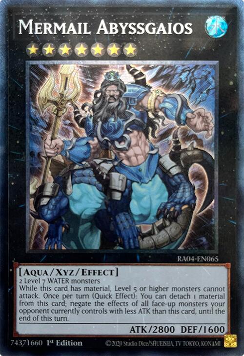 Mermail Abyssgaios [RA04-EN065] Prismatic Collector's Rare | Black Swamp Games