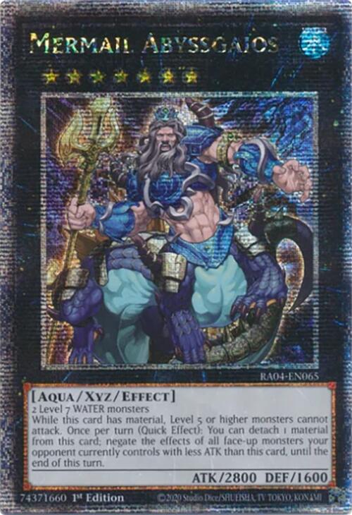 Mermail Abyssgaios [RA04-EN065] Quarter Century Secret Rare | Black Swamp Games
