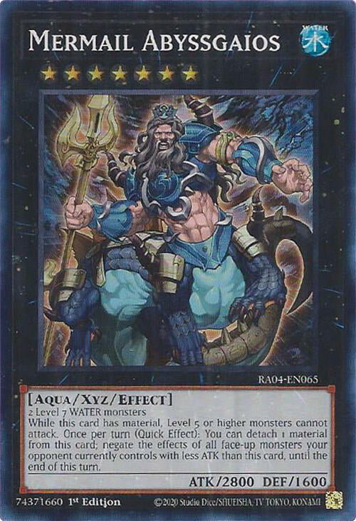 Mermail Abyssgaios [RA04-EN065] Super Rare | Black Swamp Games