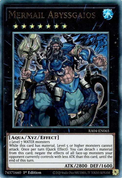 Mermail Abyssgaios [RA04-EN065] Prismatic Ultimate Rare | Black Swamp Games