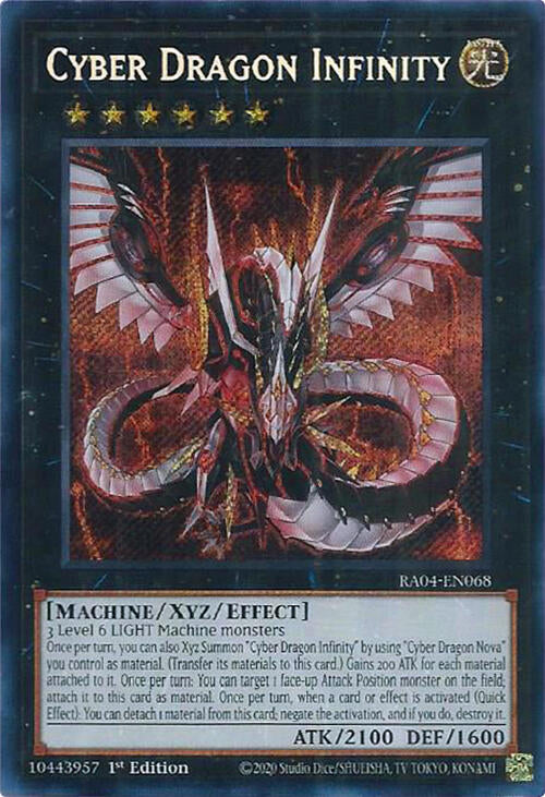 Cyber Dragon Infinity [RA04-EN068] Secret Rare | Black Swamp Games