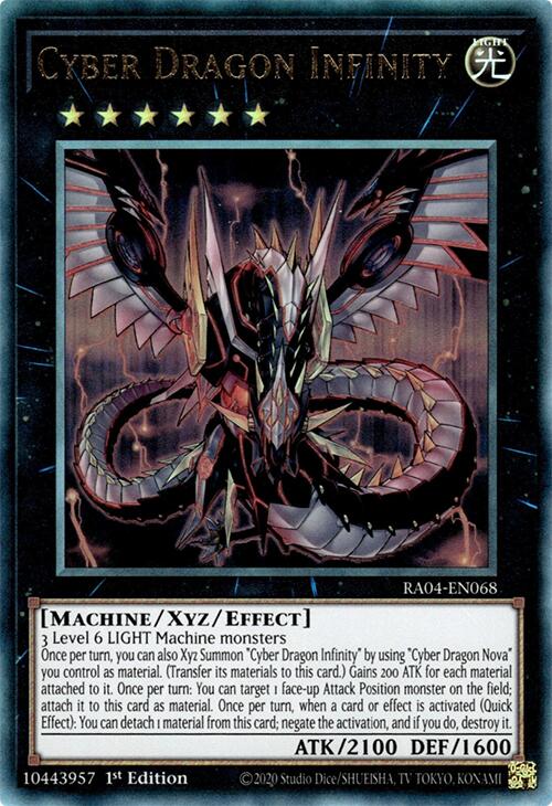 Cyber Dragon Infinity [RA04-EN068] Prismatic Ultimate Rare | Black Swamp Games