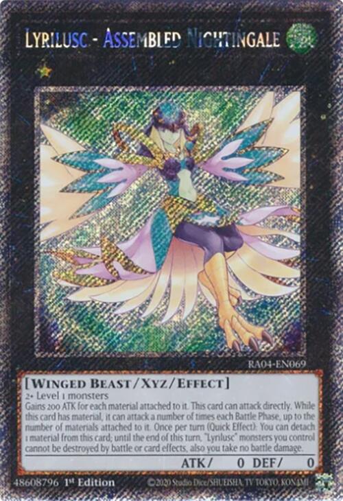 Lyrilusc - Assembled Nightingale [RA04-EN069] Platinum Secret Rare | Black Swamp Games