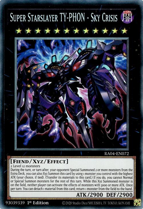 Super Starslayer TY-PHON - Sky Crisis [RA04-EN072] Prismatic Collector's Rare | Black Swamp Games