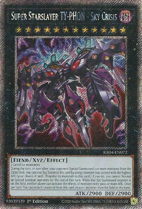 Super Starslayer TY-PHON - Sky Crisis [RA04-EN072] Platinum Secret Rare | Black Swamp Games