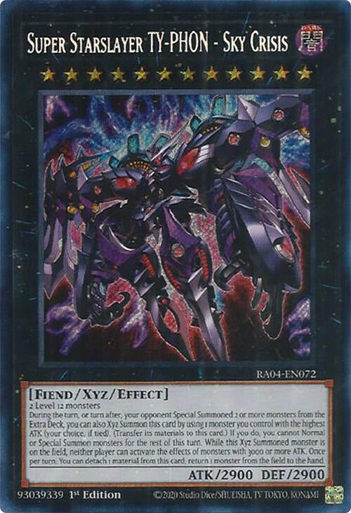 Super Starslayer TY-PHON - Sky Crisis [RA04-EN072] Secret Rare | Black Swamp Games