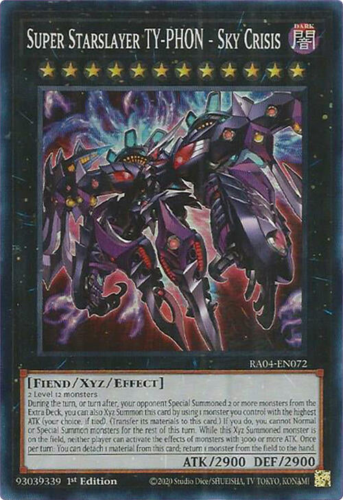 Super Starslayer TY-PHON - Sky Crisis [RA04-EN072] Super Rare | Black Swamp Games