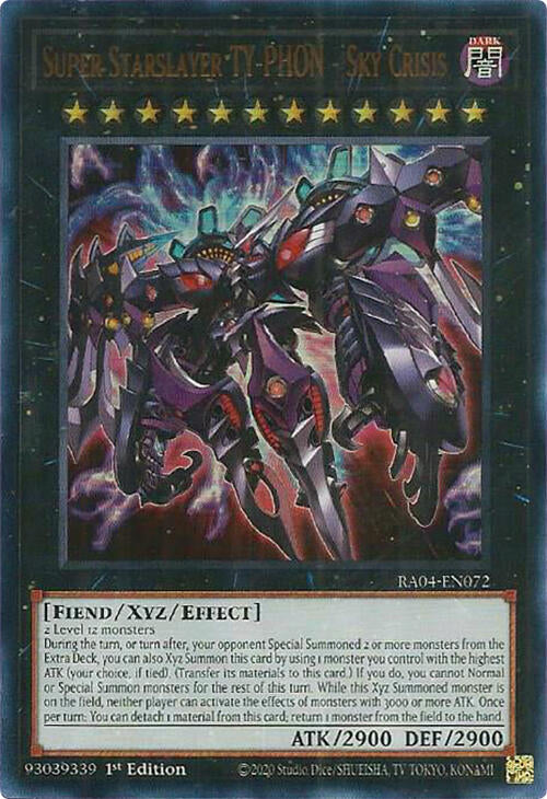 Super Starslayer TY-PHON - Sky Crisis [RA04-EN072] Ultra Rare | Black Swamp Games