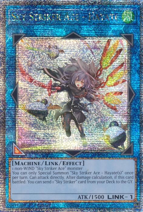 Sky Striker Ace - Hayate (New Art) [RA04-EN073] Quarter Century Secret Rare | Black Swamp Games