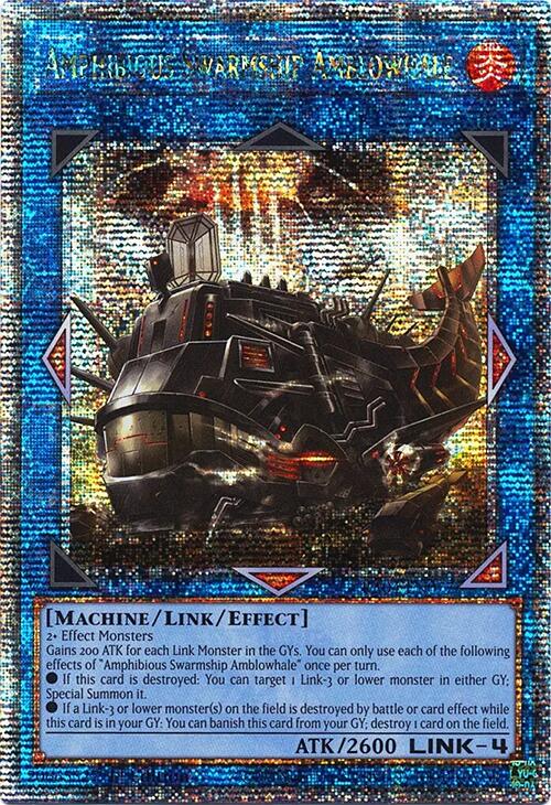Amphibious Swarmship Amblowhale [RA04-EN077] Quarter Century Secret Rare | Black Swamp Games