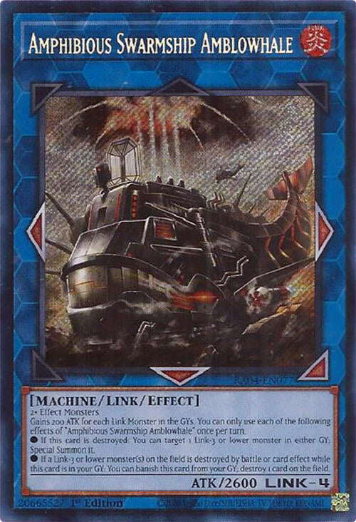 Amphibious Swarmship Amblowhale [RA04-EN077] Secret Rare | Black Swamp Games